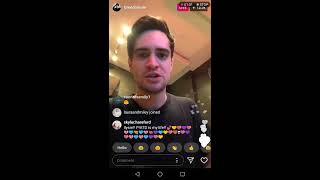 BRENDON URIE CRYING ON A LIVESTREAM PANIC! AT THE DISCO