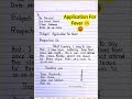 Application For Fever In English Application For Sick Leave How To Write Application For Fever