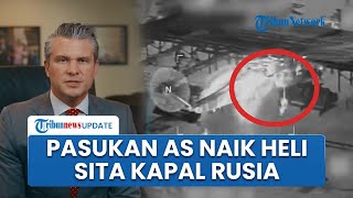 Detik-detik Pasukan AS Sita Kapal Tanker Minyak Berbendera Rusia, Turun dari Helikopter Di Atlantik