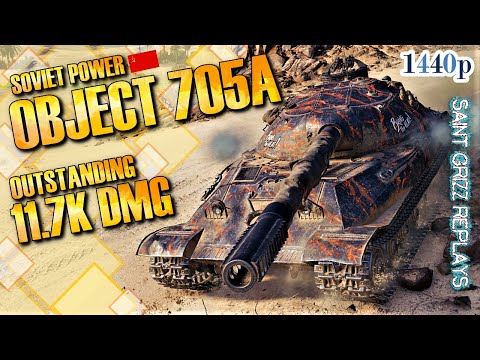 WoT Object 705A Gameplay ♦ 11.7k Dmg ♦ Heavy Tank Review