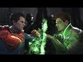 Injustice 2 : Superman Vs Green Lantern Hal & John - All Intro/Outros, Clash Dialogues, Super Moves