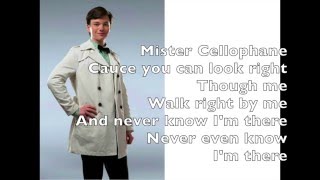 Glee - Mr. Cellophane Kurt Hummel lyrics