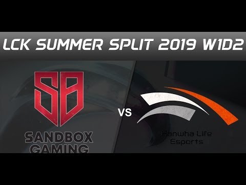 SANDBOX Gaming vs Hanwha Life Esports | LCK Summer 2019 W1G1 | FULL GAME