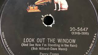 Look Out The Window - Perry Como 1954