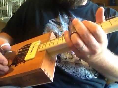 DEMO:  CBGitty.com Soapbar P-90 Style Pickup - Loaded into a cigar box guitar