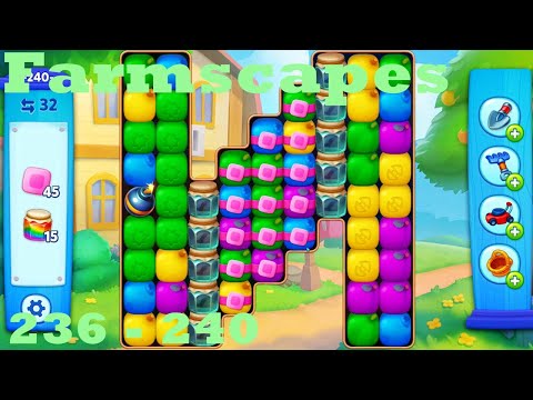 Farmscapes Level 236 - 240HD Gameplay Walkthrough |  3 - match game | android | ios | pc | app