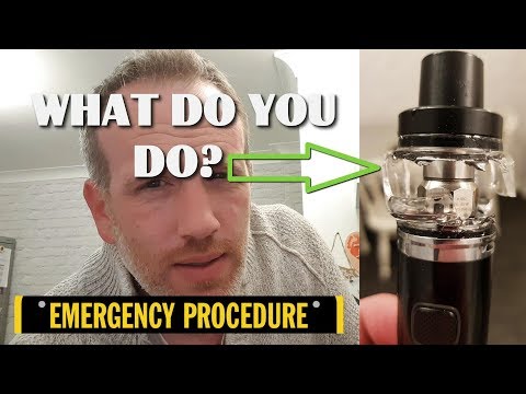 Part of a video titled Emergency Vape Procedure - Broken Glass - YouTube