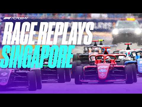 Race Replays | The Best of the Singapore Action | F1 ACADEMY