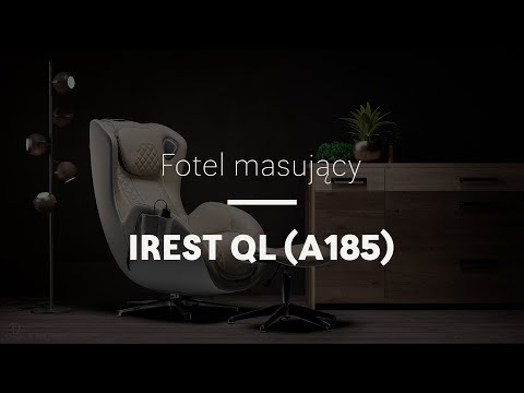 Fotel masujący iRest QL (A185) - designerski fotel wypoczynkowy z podnóżkiem… masujący.