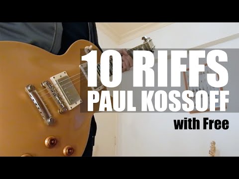 10 Guitar Riffs | Paul Kossoff | Free | Guitar licks