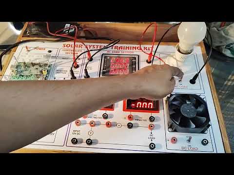 Analog lcd solar power training system