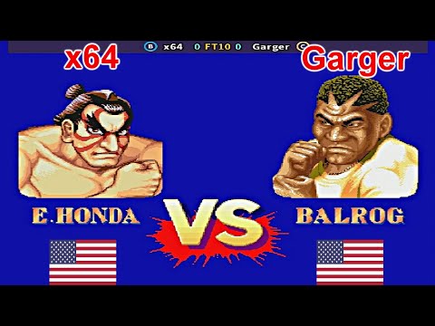 Street Fighter II': Hyper Fighting - x64 vs Garger FT10