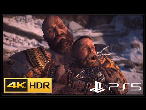 God of War (2018) - Baldur final fight incl. cut scenes - 4K 60 FPS HDR - PS5