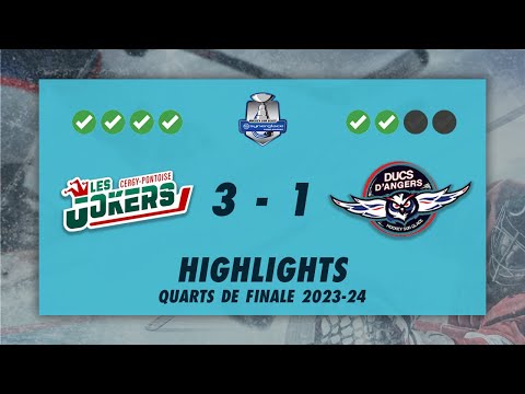 Jokers de Cergy-Pontoise 3-1 Ducs d'Angers - Highlights - Synerglace Ligue Magnus 2023/24