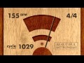 155 BPM 4/4 Wood Metronome HD