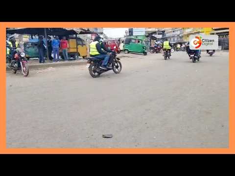 Plainclothes police on motorbikes sweep through Githurai, firing in the air
