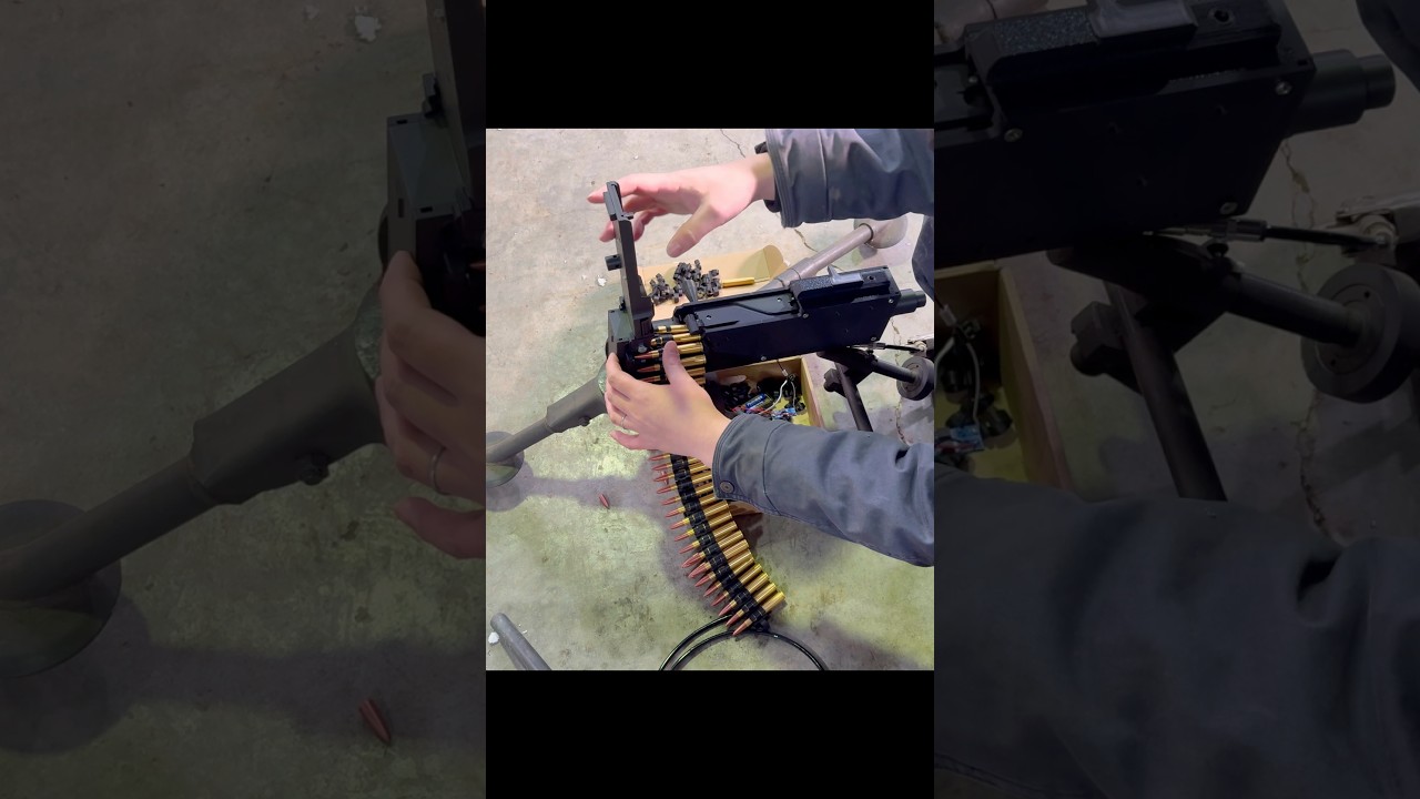 分割ベルトリンク排莢式模型　M1919試運転 #airsoft エアガン