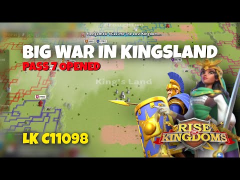 BIG WARS in Kingsland LK C11098 - Pass 7 Opened - Rise of Kingdoms