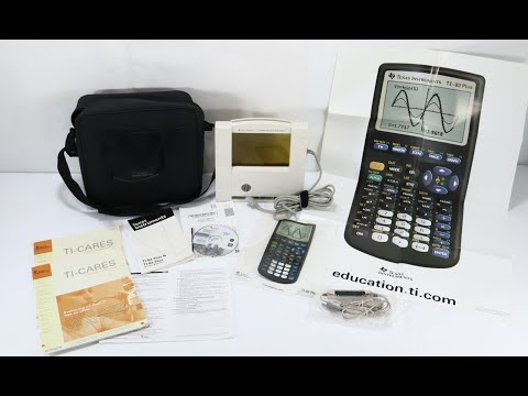 TI ViewScreen 73, 80, 81, 82, 83 Plus & Cables, Poster, Bag, Manual  - #nustuffthrift