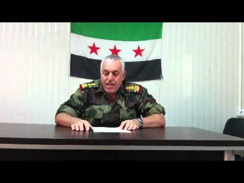 بيان انشقاق العميد الركن زكي علي لولة في محافظة حلب