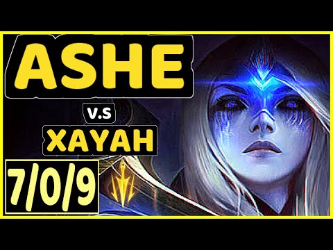SEDRION (ASHE) vs XAYAH - 7/0/9 KDA BOTTOM ADC CHALLENGER GAMEPLAY - EUW