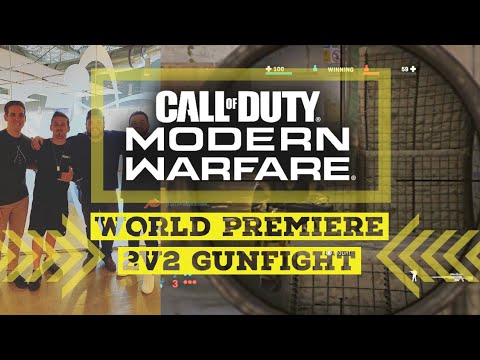 FIRST LOOK AT CALL OF DUTY MODERN WARFARE 🔥 | WORLD'S FIRST 2v2 GUNFIGHT CHAMPION🏆