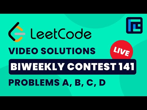 Leetcode Biweekly Contest 141 | Video Solutions - A to D | by Abhinav Kumar | TLE Eliminators