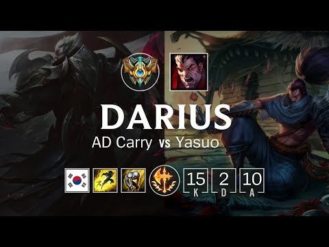 Darius Bot vs Yasuo - KR Challenger Patch 8.24