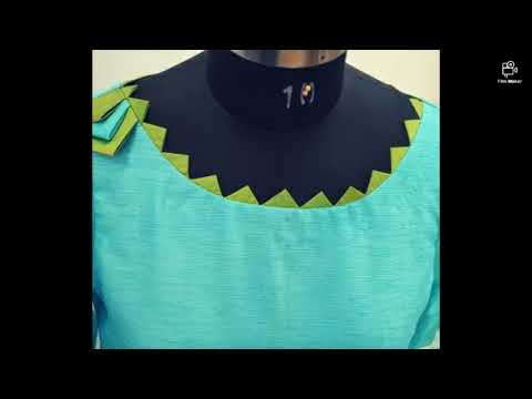 stylish  kurta neck design😍
