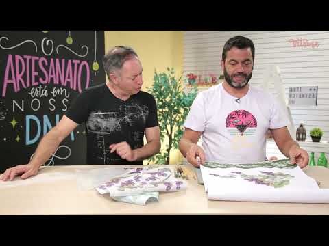 Kit Arte Botânica Luis Moreira - Pintura em Tecido