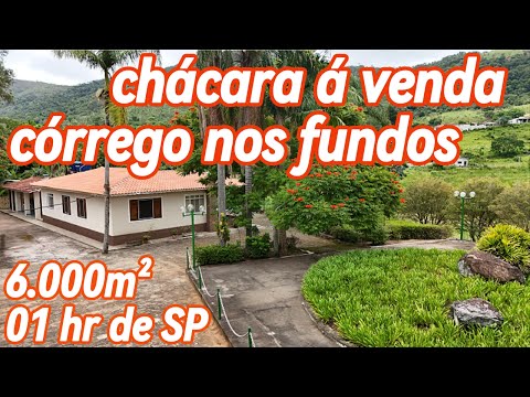 186 - CHÁCARA Á VENDA NA REGIÃO DE ATIBAIA TEM CÓRREGO   6.000 M²  01 HR DE SÃO PAULO POR R$ 950.000