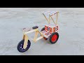 How To Make Cycle Rickshaw At Home Diy Matchbox Electric Rickshaw