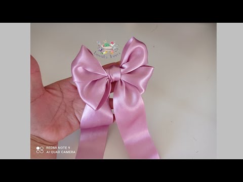 COMÓ HACER UN MOÑO CON LOS DEDOS SUPER FÁCIL Y RAPIDO - PASO A PASO - PARA DECORAR TUS CREACIONES