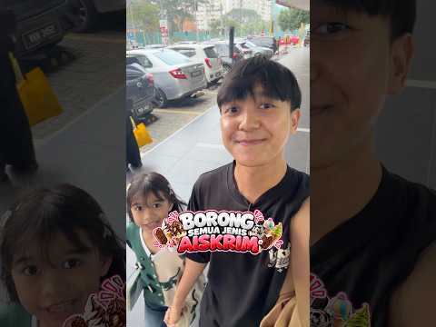 iman happy dapat beli semua aiskrim