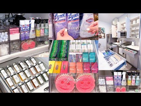 SATISFYING KITCHEN ORGANIZATION | Clean, Restock and Organizing on a Budget | Cricut Projects Video