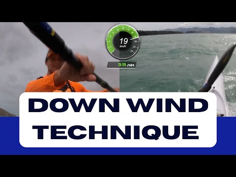 Downwind technique 16.7km/h average.