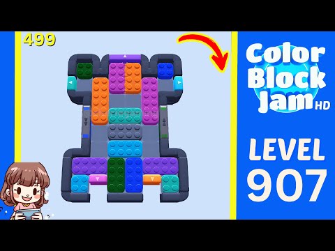 Color Block Jam Level 499 (907) Solution Walkthrough