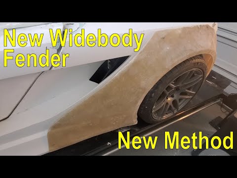 New Widebody Fiberglass Fender & New Method - Budget Widebody Build Part 2