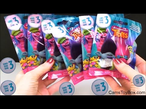Dreamworks Trolls Blind Bags Series 3 Opening Surprise Toys Names for Kids Play Fun Video