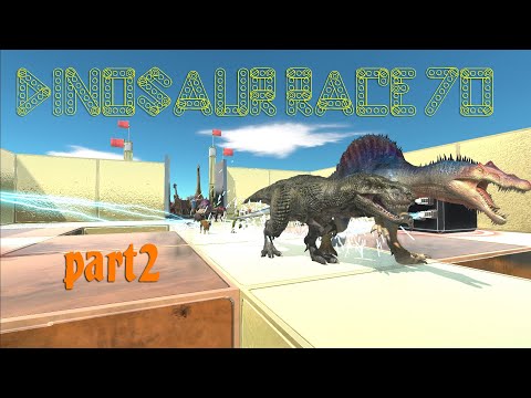 DINOSAUR RACE 70 PART 2 | all unit - Animal Revolt Battle Simulator