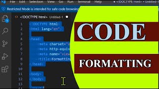 How to Format Code on Visual Studio Code
