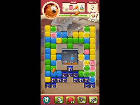 Toon Blast Level 7566 - NO BOOSTERS 🐻🐺🐱 | SKILLGAMING ✔️