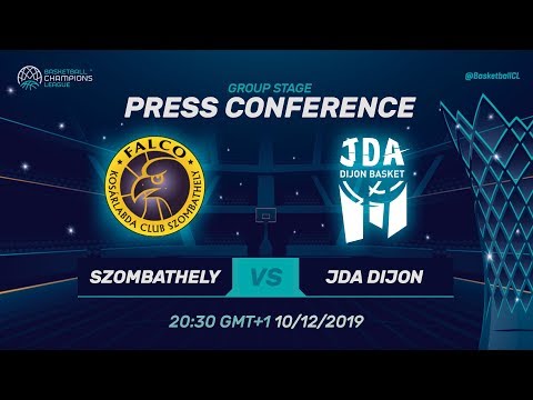 Falco Szombathely v JDA Dijon - Press Conference - Basketball Champions League 2019-20