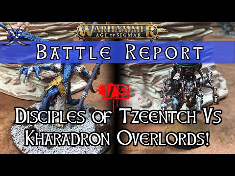 Age of Sigmar Battle Report! *NEW BOOKS* Disciples of Tzeentch vs Kharadron Overlords!