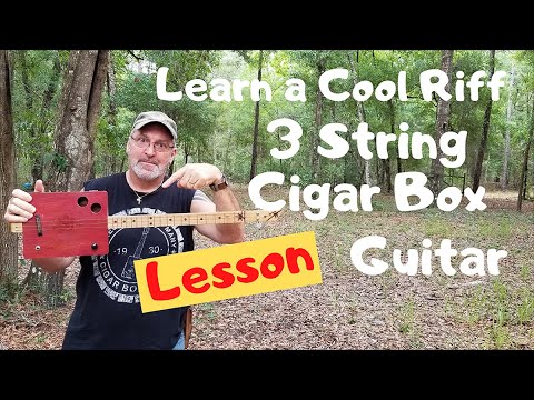 Learn to play 3 string Cigar Box Guitar - The Quarantine Files.