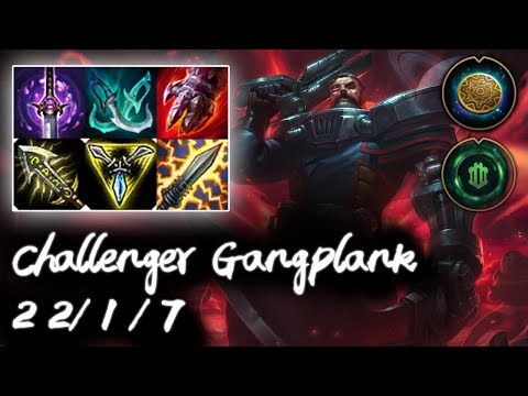 SKT T1 Thal Challenger Gangplank Top vs Lucian | Korea High Elo Replays