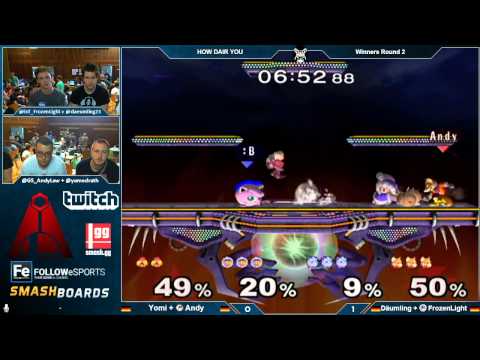HDY - Yomi + Andy Vs. Däumling + isT | FrozenLight - Winners Round 2 - Melee Doubles