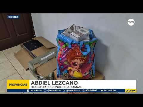 Decomisan medio millón de cigarrillos adulterados en Chiriquí