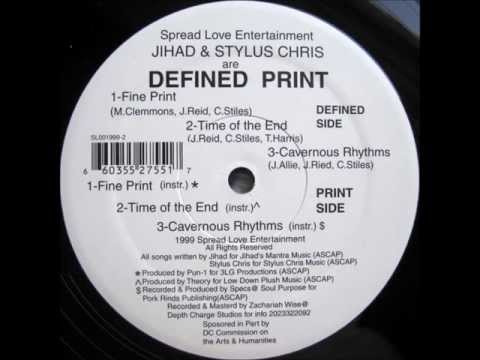 Defined Print - Time of the End