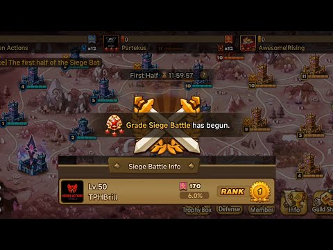G3 Siege EU with runes - Hidden Actions vs Partekus vs AwesomeRising - Voiced #summonerswar